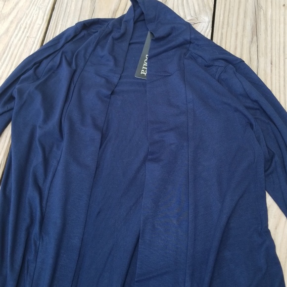 Navy perfect soft rayon cardigan - Picture 5 of 6